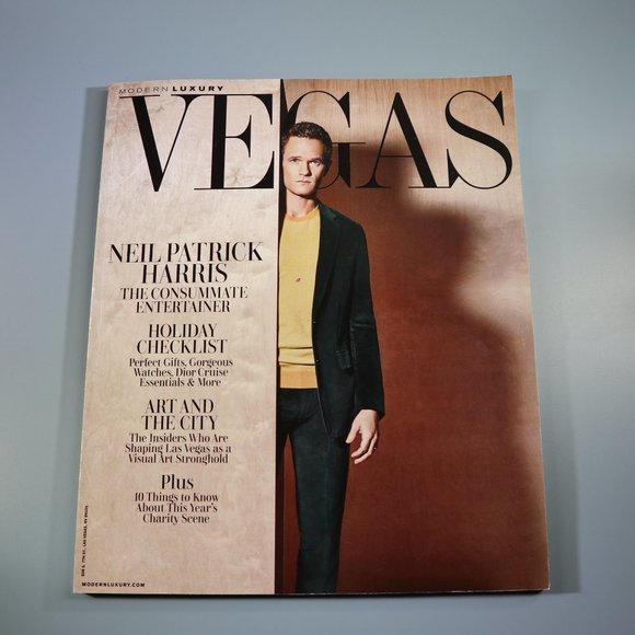 VEGAS Magazine Neil Patrick Harris Winter 2017 Las Vegas Model - Picture 8 of 14
